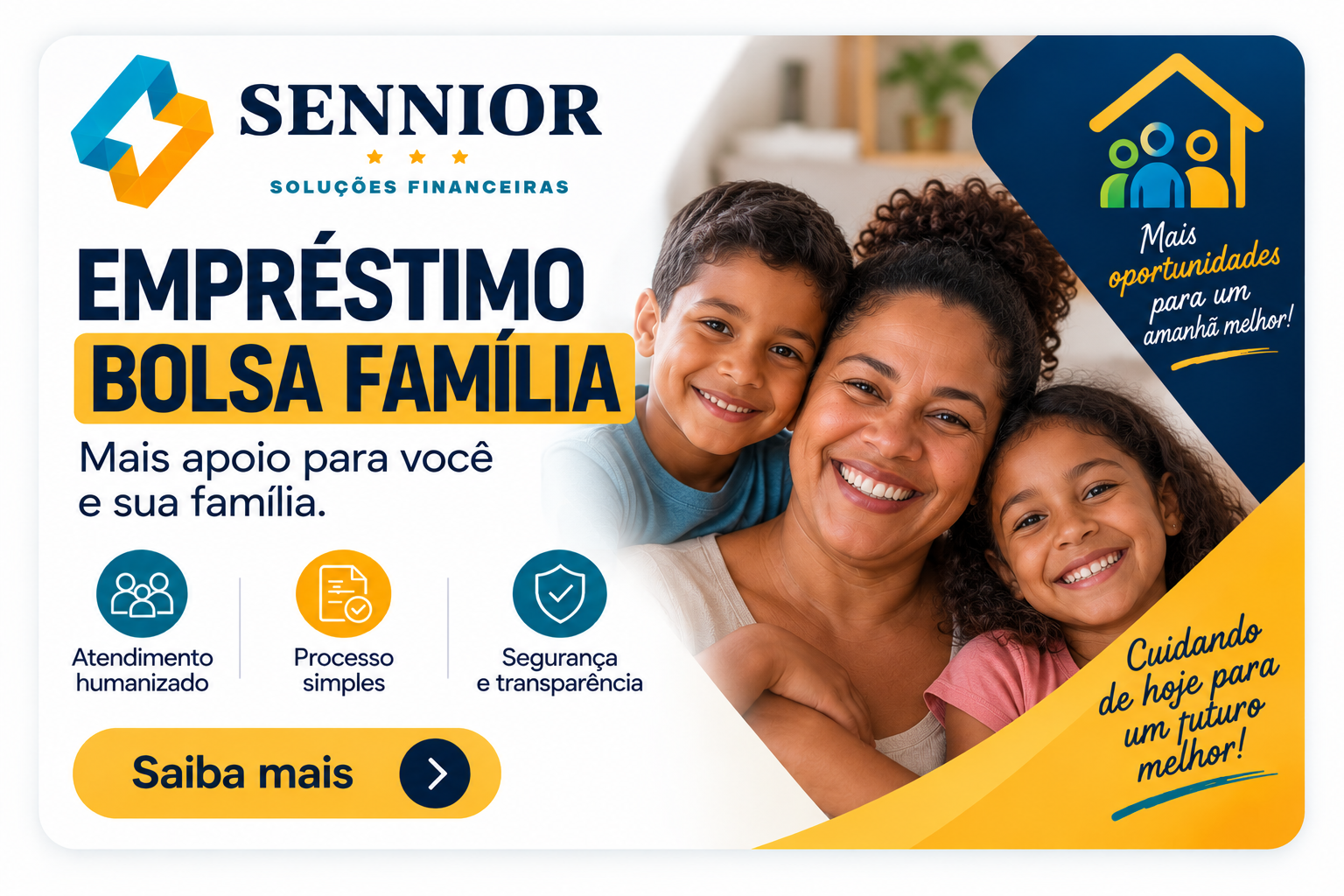 Empréstimo Bolsa Família com atendimento humanizado e processo simples