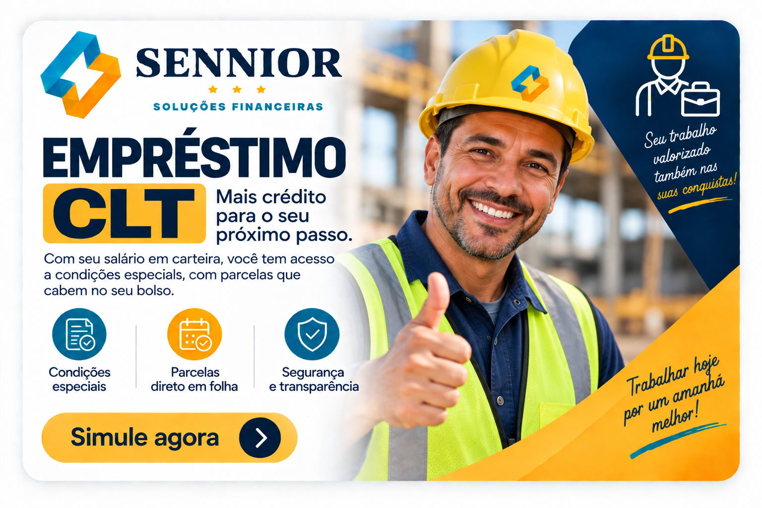 Empréstimo CLT com parcelas direto em folha e condições especiais